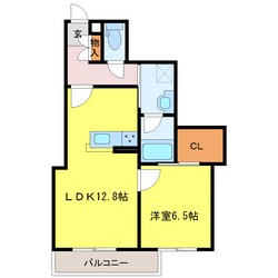 開成五丁目 徒歩1分 2階の物件間取画像